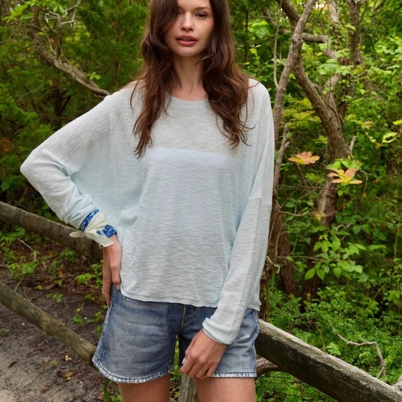 NWOT StitchDrop Sandcastle Sweater in Moonstone Blue- Small - Picture 1 of 4